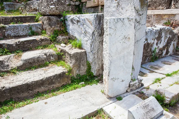 古代遺跡の詳細アテネのアクロポリスの北に位置ローマアゴラ — ストック写真