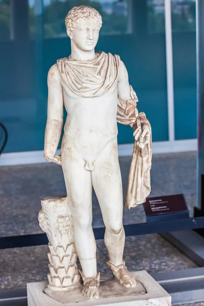 Athen Griechenland April 2018 Statue Des Jugendlichen Herakles Stoa Von — Stockfoto