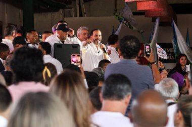 Cali, Colombia - 10 September 2025. Opening event for the national tour of the right wing presidential candidate Abelardo de la Espriella in Cali.