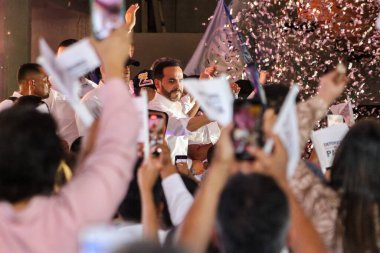 Cali, Colombia - 10 September 2025. Opening event for the national tour of the right wing presidential candidate Abelardo de la Espriella in Cali.