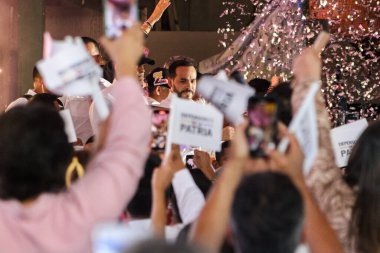 Cali, Colombia - 10 September 2025. Opening event for the national tour of the right wing presidential candidate Abelardo de la Espriella in Cali.