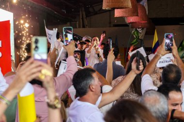 Cali, Colombia - 10 September 2025. Opening event for the national tour of the right wing presidential candidate Abelardo de la Espriella in Cali.