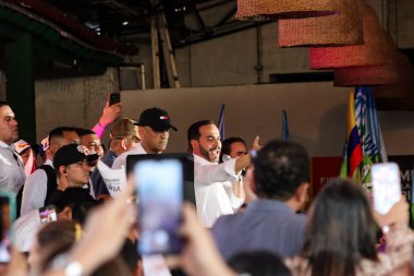 Cali, Colombia - 10 September 2025. Opening event for the national tour of the right wing presidential candidate Abelardo de la Espriella in Cali.