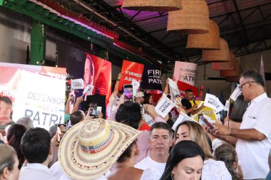 Cali, Colombia - 10 September 2025. Miguel Polo Polo at the opening event for the national tour of the right wing presidential candidate Abelardo de la Espriella in Cali.