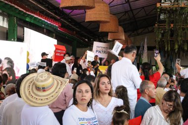 Cali, Colombia - 10 September 2025. Miguel Polo Polo at the opening event for the national tour of the right wing presidential candidate Abelardo de la Espriella in Cali.