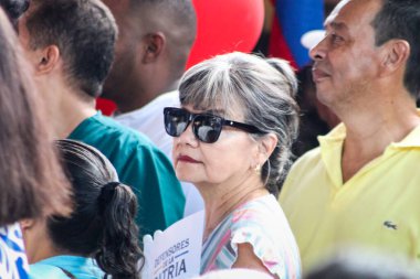 Cali, Colombia - 10 September 2025. Supporters assisting to the opening event for the national tour of the right wing presidential candidate Abelardo de la Espriella in Cali.