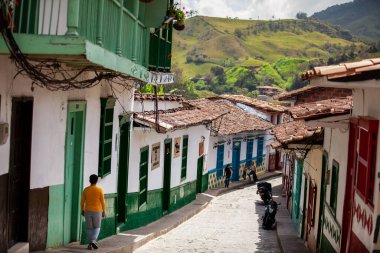 Concepcion, Kolombiya - 20 Ocak 2024. Güzel bir sömürge kasabası olan Concepcion Kolombiya 'nın Antioquia bölgesinde yer almaktadır..