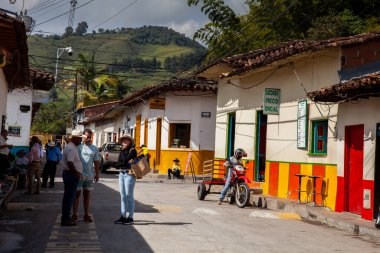 Concepcion, Kolombiya - 20 Ocak 2024. Güzel bir sömürge kasabası olan Concepcion Kolombiya 'nın Antioquia bölgesinde yer almaktadır..
