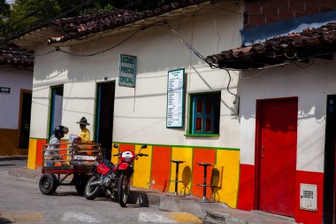 Concepcion, Kolombiya - 20 Ocak 2024. Güzel bir sömürge kasabası olan Concepcion Kolombiya 'nın Antioquia bölgesinde yer almaktadır..