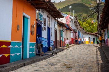 Concepcion, Kolombiya - 20 Ocak 2024. Güzel bir sömürge kasabası olan Concepcion Kolombiya 'nın Antioquia bölgesinde yer almaktadır..