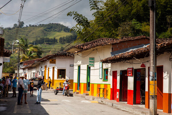 Консепсьон, Колумбия - 20 января 2024 года. Город Консильон, расположенный в департаменте Антиокия в Колумбии.