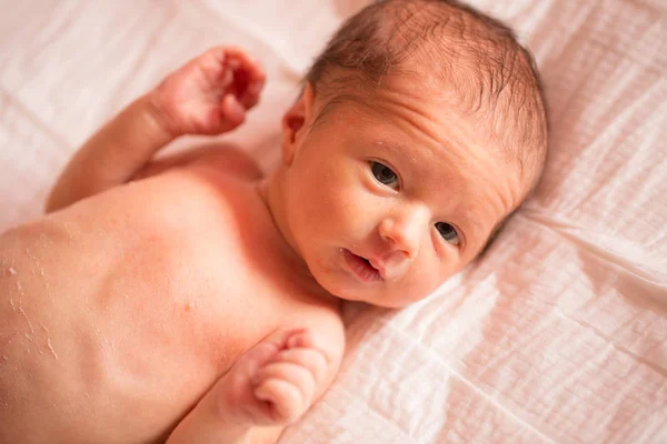 Bebé Está Espera Mãe Preparação Para Amamentação — Fotografia de Stock