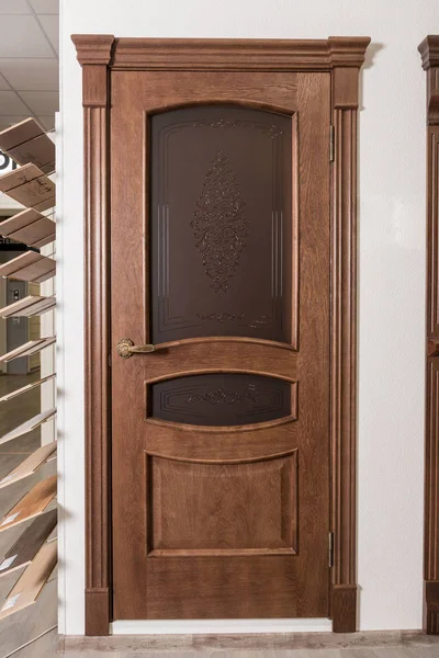 door with glass. Concept - repair in the house