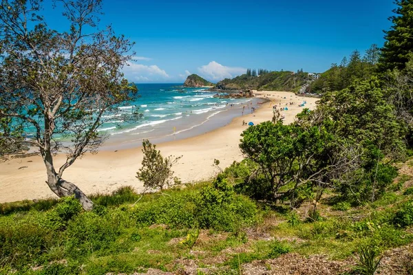 Port Macquarie Flynns Beach'te yaz, Avustralya