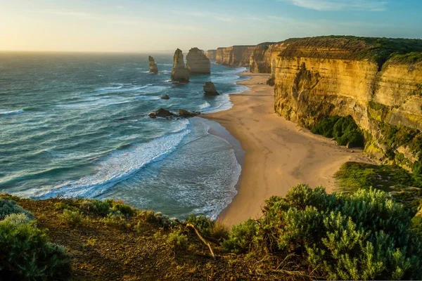 Great Ocean Road Velkolepé Útesy Pohled Dvanácti Apoštolů — Stock fotografie