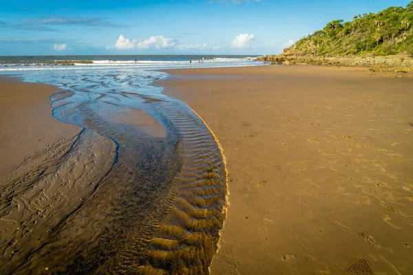 River Flowing Ocean Australia — Stock Photo, Image