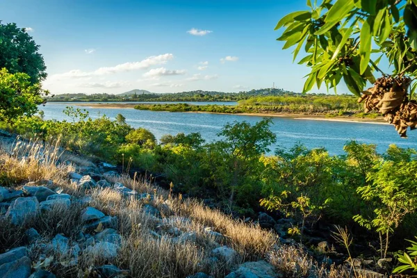 Průkopník Řeka Při Západu Slunce Mackay Queensland Austrálie — Stock fotografie