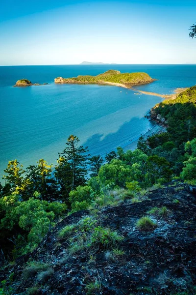 Národní Park Cape Hillsborough Austrálie Létě Pohled Twin Pláže Rozhledna — Stock fotografie