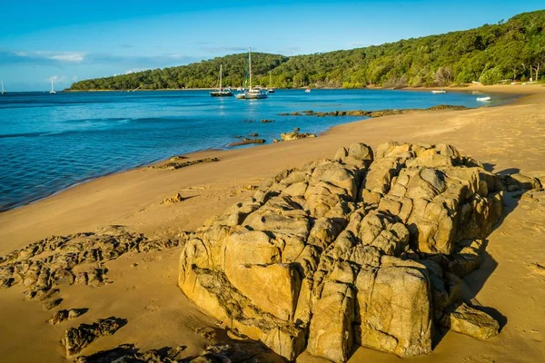 Queensland Avustralya Yetmiş Marina Plaj Stok Resim
