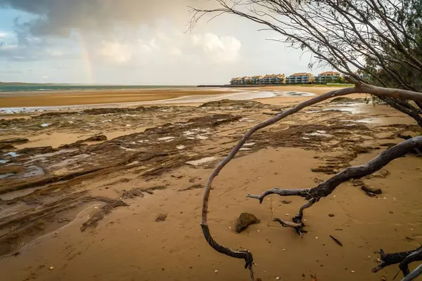 Duha Nad Fraser Island Queensland Austrálie — Stock fotografie