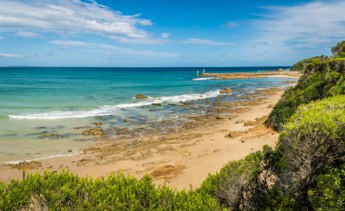 Victoria, Avustralya, Mallacoota Beach'te yaz
