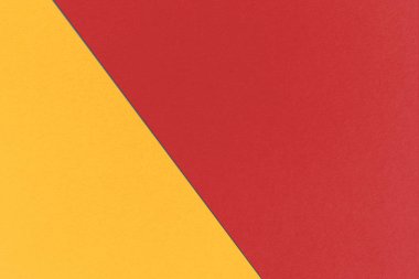 Ateş tuğlası ve turuncu-sarı renkli, sulu boya kağıt doku soyut geometrik Noel arka plan