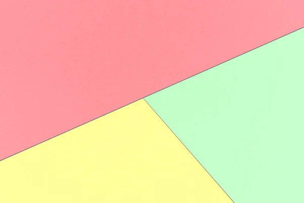 パステル イエロー ミント マジックとチューリップの色 水彩紙の質感と抽象的なパステル背景 — ストック写真