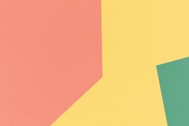 Noel soyut geometrik arka plan zinober, Cal Poly Pomona yeşil, turuncu-sarı renk, suluboya kağıt dokusu ile