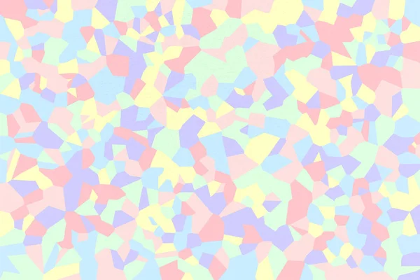 Gökkuşağı Pastel mozaik soyut geometrik şekillerle Pastel Sarı, en fazla mavi mor, soluk mavi, lale, kavun, Magic nane renkleri, suluboya kağıt doku