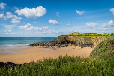 Le pouldu köyde brittany Fransa, ressamlar için tatil