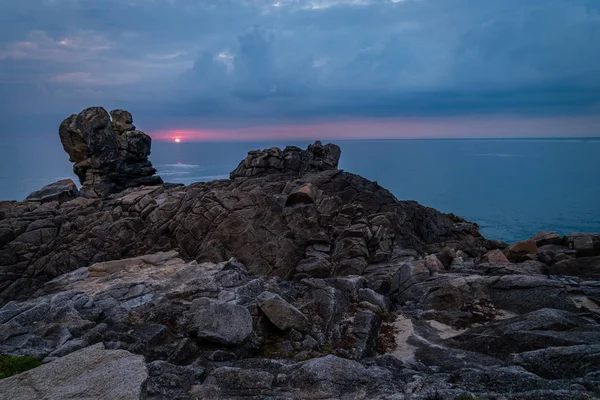 Factorche Finistere Sonnenuntergang Horizont — Stockfoto