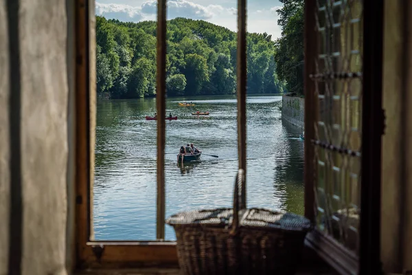 Canoa Kayak Nella Valle Della Loira Chenonceaux — Foto Stock