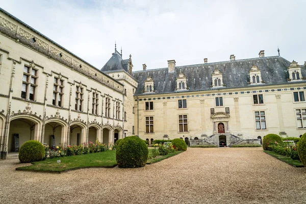 Corridoi e giardini del castello di Brezé nel Maine et Loire — Foto Stock