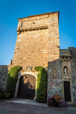 Dordogne Vadisi Fransa kalesinde Loubressac