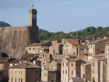 İtalya, Toskana, köy Sorano, Grosseto bölgesi.