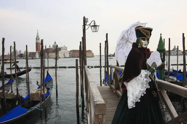 Itália Veneto Veneza Cidade Máscara Carnaval — Fotografia de Stock