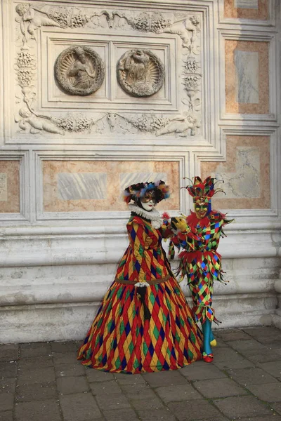 Italia Véneto Venecia Ciudad Máscara Del Carnaval — Foto de Stock