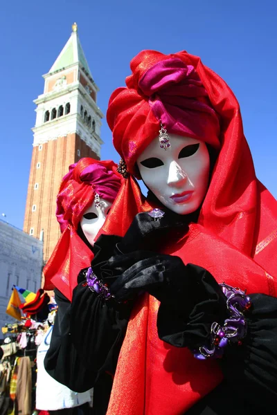 İtalya, Veneto, Venedik şehir, karnaval maskesi.