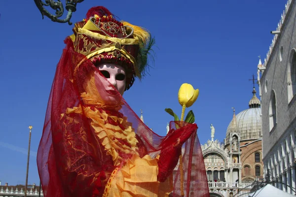 Italia Véneto Venecia Ciudad Máscara Del Carnaval — Foto de Stock