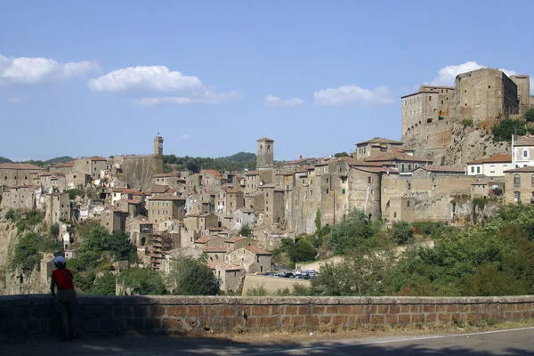 Italia Toscana Paese Sorano Provincia Grosseto — Foto Stock