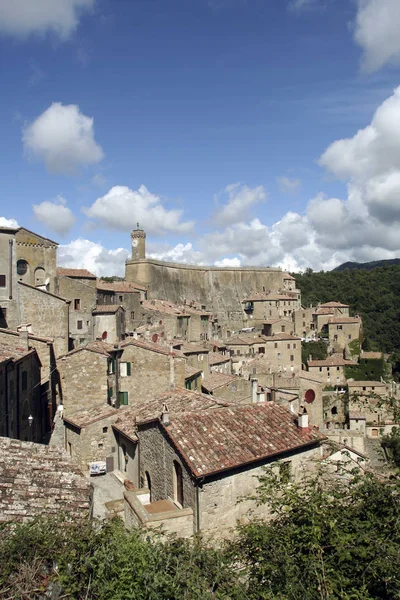 Italien Toscana Den Sorano Village Grosseto District — Stockfoto