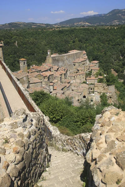 Talya Toskana Sorano Köyü Grosseto Bölgesi — Stok fotoğraf