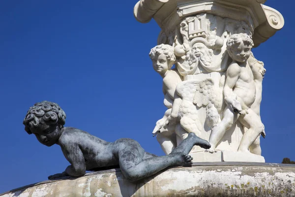 Italie Toscane Florence Villa Medicea Castello Parc Fontaine Avec Hercule — Photo