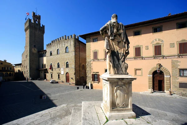 Italia Toscana Arezzo Palacio Priori Sala Toallas —  Fotos de Stock