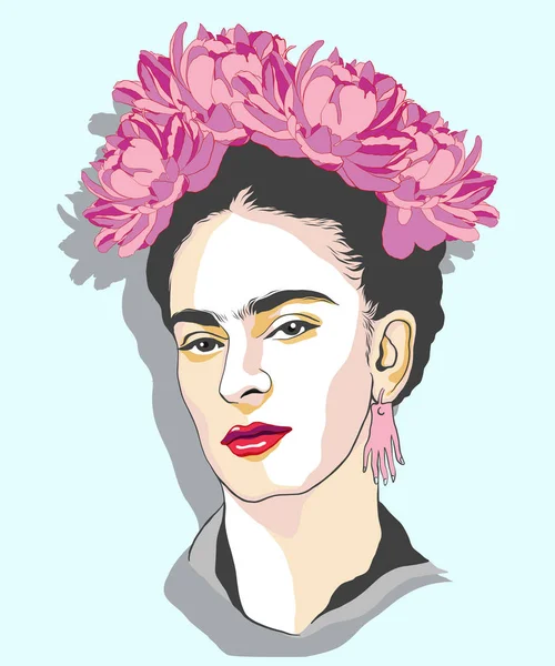 Frida kahlo imágenes de stock de arte vectorial | Depositphotos