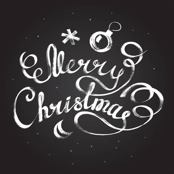 Καλά Χριστούγεννα Γράμματα Χριστούγεννα Και Πρωτοχρονιά Διακοπές Καλλιγραφία Φράση Απομονωμένη — Διανυσματικό Αρχείο