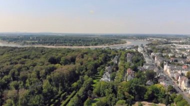 Hava dron görünümü. Almanya Dusseldorf Benrath