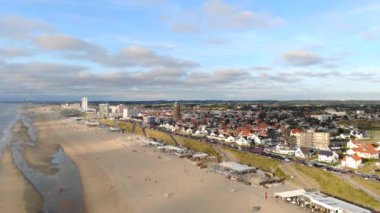 Uçuş üzerinden Hollanda'da Zandvoort mesire.
