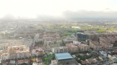 Şehrin üzerinde uçuş. Valencia, İspanya ilçe La malva-rosa