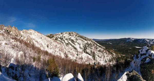 Panoramablick Vom Gipfel Des Berges — Stockfoto